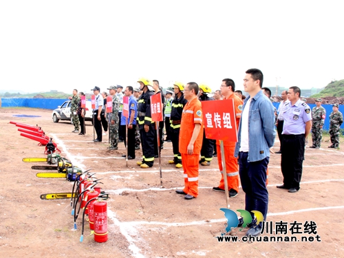 龙马潭区举行2019年森林防扑火实战演练(图4)