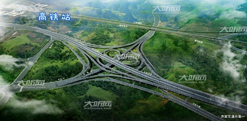 配套高铁站&nbsp;泸州城区最大立交开建(图1)