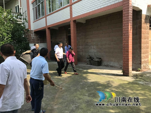 江阳区华阳街道开展2019年森林防火应急演练(图2)