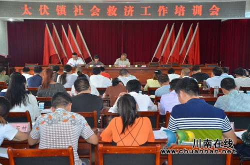 泸县太伏镇开展社会救助工作培训会(图1)