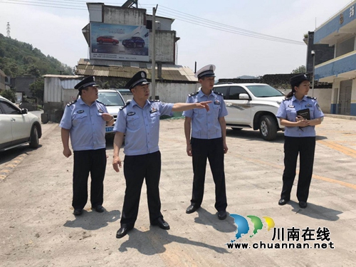 唐勇率队督查宜宾筠连县道路交通安全管理工作(图1)