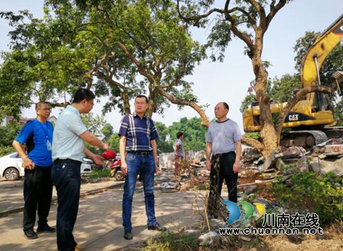 泸州市自然资源和规划局督导违法违规占用国家资源挤占生态空间问题整改工作(图1)