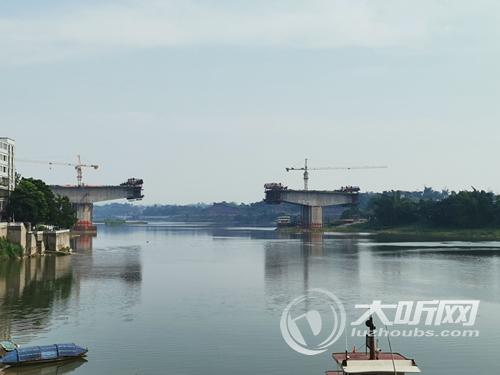 海潮大桥或年底通车&nbsp;泸县融入主城区再进一步(图1)