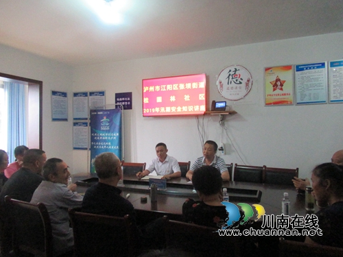 江阳区张坝街道桂圆林社区开展安全生产月活动(图2)