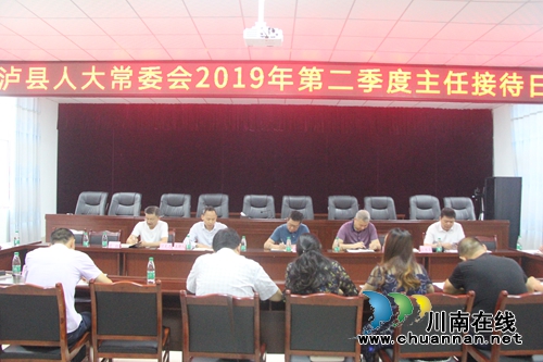 泸县人大常委会2019年第二季度主任接待日在海潮镇举行(图1)
