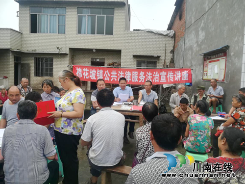 纳溪区棉花坡镇：村级法律顾问进村社&nbsp;群众纷纷点赞夸(图1)