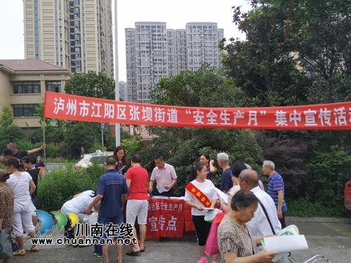 江阳区张坝街道开展“安全宣传月”集中宣传活动(图2)