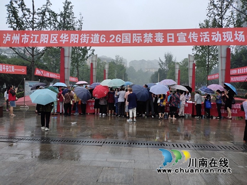 江阳区华阳街道开展“6.26国际禁毒日”主题宣传活动(图2)