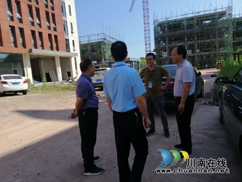 泸州市纳溪区综合执法局　开展园区项目安全检查(图1)