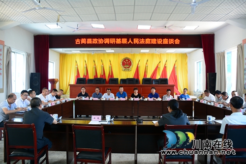 古蔺县政协副主席邓学玲一行到观文、双沙人民法庭调研人民法庭建设(图1)