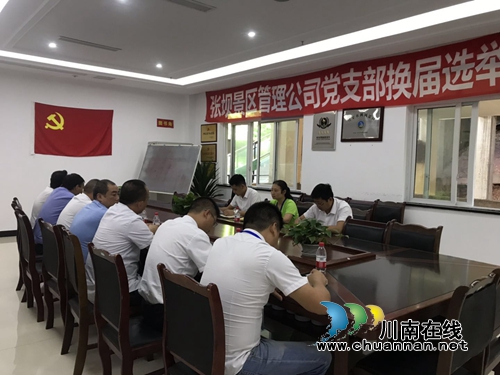 江阳区张坝景区管理公司召开党支部换届选举会议(图1)