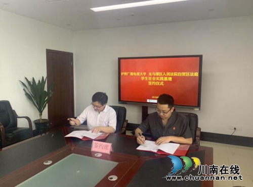 龙马潭法院自贸区法庭成法学专业学生实践基地(图1)