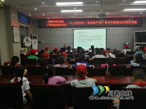 龙马潭合道街社区开展青少年居家安全教育培训活动(图1)