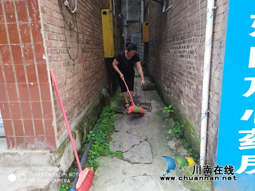 泸县玉蟾街道：干群齐心迎复审&nbsp;美化市容提形象(图3)