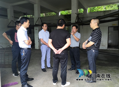 市委目督办第三督导组到泸县潮河镇督导生猪屠宰点污水处理工作(图1)