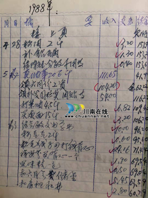 古蔺退休教师用40年工资统计图见证祖国发展(图3)