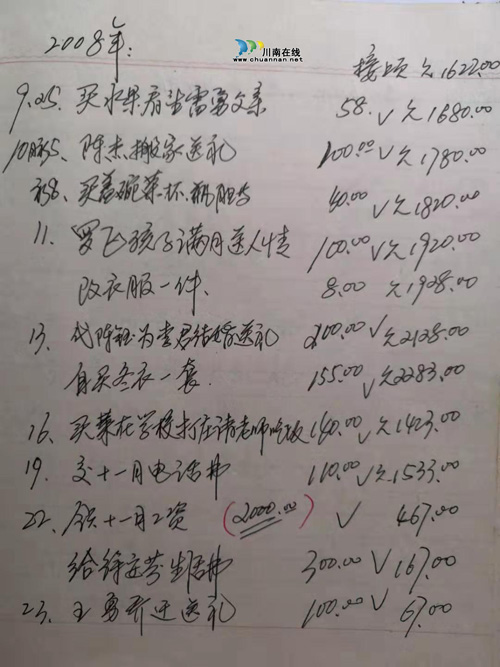 古蔺退休教师用40年工资统计图见证祖国发展(图5)