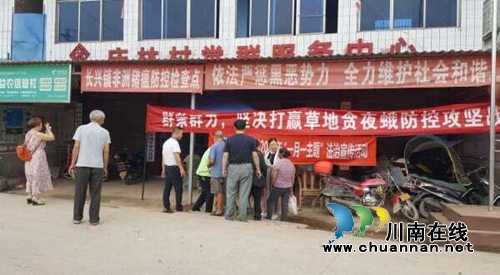 宜宾南溪区长兴镇积极开展草地贪夜蛾防治技术宣传活动(图1)