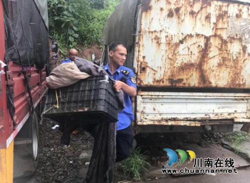 古蔺：城管冒雨行动&nbsp;&nbsp;整治占道经营(图4)