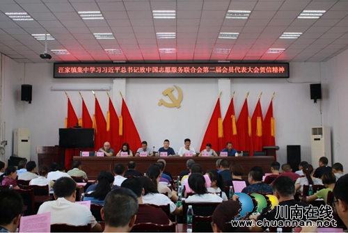 宜宾汪家镇学习贯彻******致中国&nbsp;志愿服务大会的贺信精神(图1)