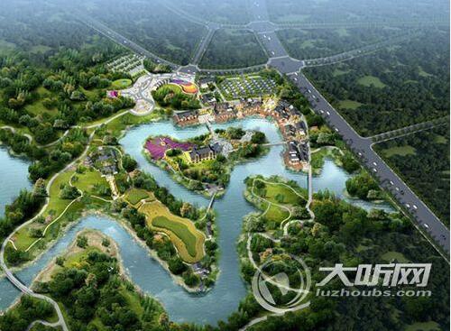 泸州长江湿地公园·水街预计10月底完工(图1)