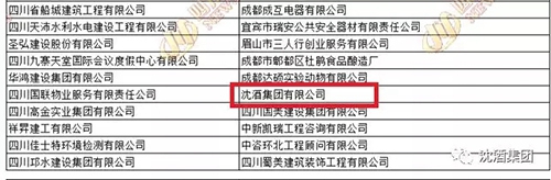 喜讯!沈酒集团入选四川首届诚信民营企业(图2) 喜讯!沈酒集团入选四川首届诚信民营企业(图2)