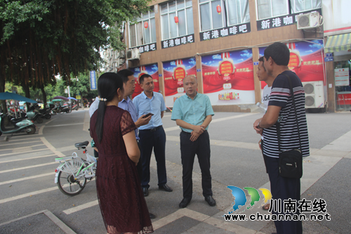 陈讯率队督查龙马潭区高坝片区雨污分流工程(图1)
