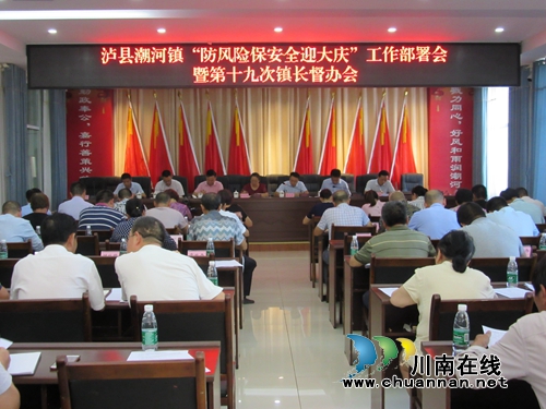 泸县潮河镇召开“防风险保安全迎大庆”工作部署暨第十九次镇长督办会(图1)