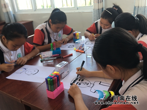 泸县潮河镇组织开展“月圆中秋、爱在校园”留守儿童关爱活动(图2)