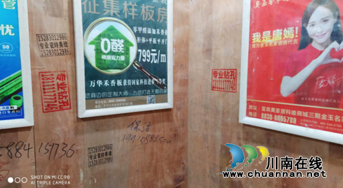 一男子乱贴小广告，刚出手即龙马执法抓现行(图3)