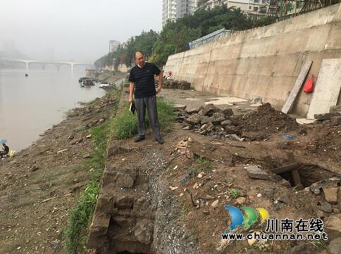 龙马潭区小市街道人大工委主任开展巡河工作(图1)