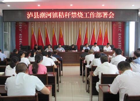 泸县潮河镇召开秸秆禁烧工作部署会(图1)