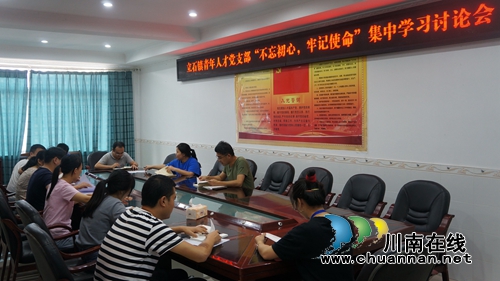 泸县立石镇青年人才党支部召开第三季度支部会暨“不忘初心，牢记使命”集中学习讨论会