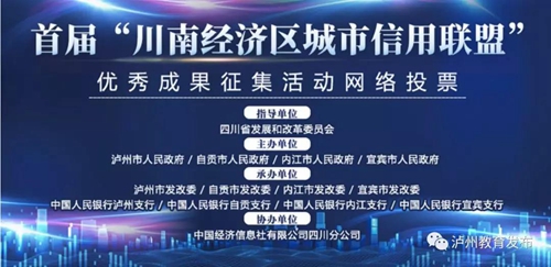 泸州案例入选川南经济区城市信用联盟优秀成果(图1)