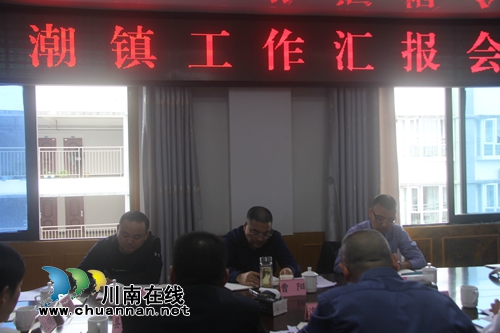 泸县代理县长曹阳到海潮镇听取工作汇报(图3)