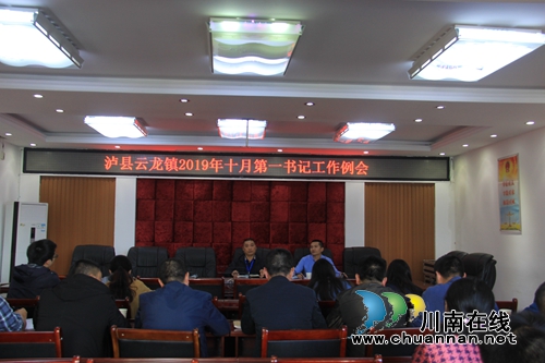 泸县云龙镇召开十月第一书记例会(图2)