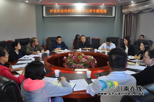泸县农业农村局党组书记讲“不忘初心、牢记使命”主题教育专题党课(图1)