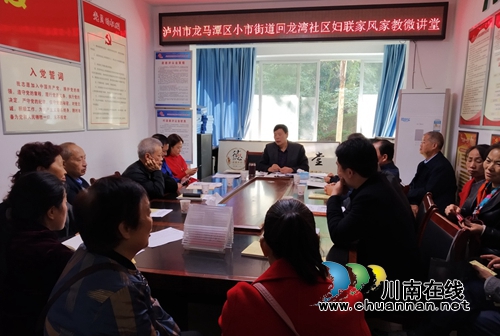 龙马潭区小市街道回龙湾社区开展妇联家风家教微讲堂(图1)