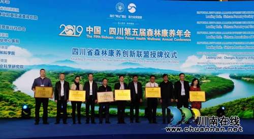 四川六大森林康养创新联盟在宜宾正式授牌(图1)