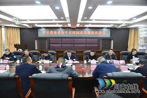 泸县县委政法委调研泸县教体系统平安校园建设工作(图1)