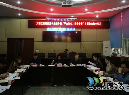 江阳区自然资源和规划分局召开“不忘初心、牢记使命”主题教育学习座谈会(图1)