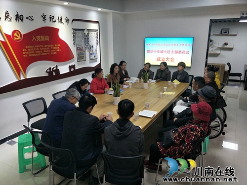 龙马潭区红星街道锦华十年城小区党支部成立&nbsp;社区党员有了“家”(图1)