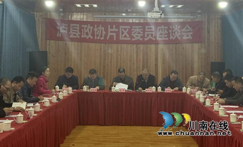 泸县政协片区委员座谈会在立石镇召开(图1)