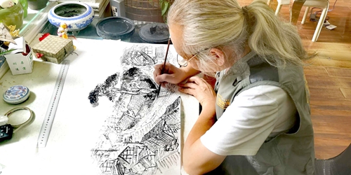 王伟:手绘泸州旧貌 留住城市记忆(图4) 王伟:手绘泸州旧貌 留住城市记忆(图4)