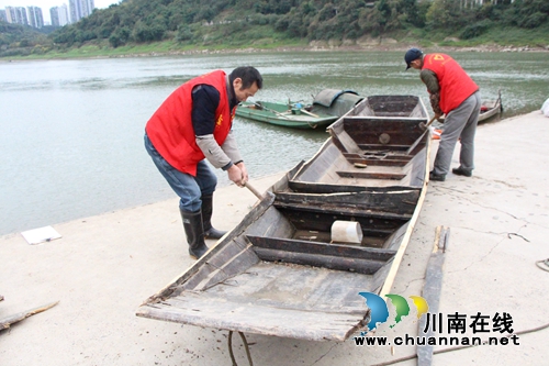 全面禁捕启动&nbsp;龙马潭区红星街道7艘渔船退捕上岸(图2)