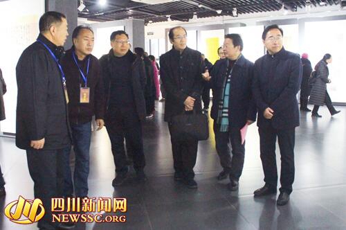 内江：甘肃金昌书画作品展在张大千纪念馆开幕(图2)