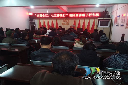 合江县白米司法所到碾子村开展“七五”普法宪法宣讲活动(图1)