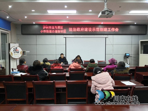 龙马潭区小市街道开展全国法治政府建设示范市宣传活动