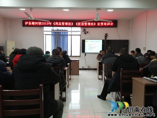 泸县潮河镇召开药品疫苗管理法学习培训会(图1)