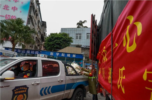 龙马潭：2万斤爱心蔬菜助力家乡抗疫(图2)